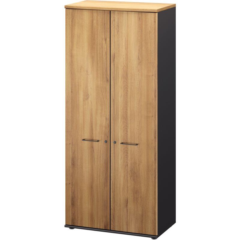 Image de  Armoire haute 2 portes L80cm Jazz+ Chêne du Bocage 