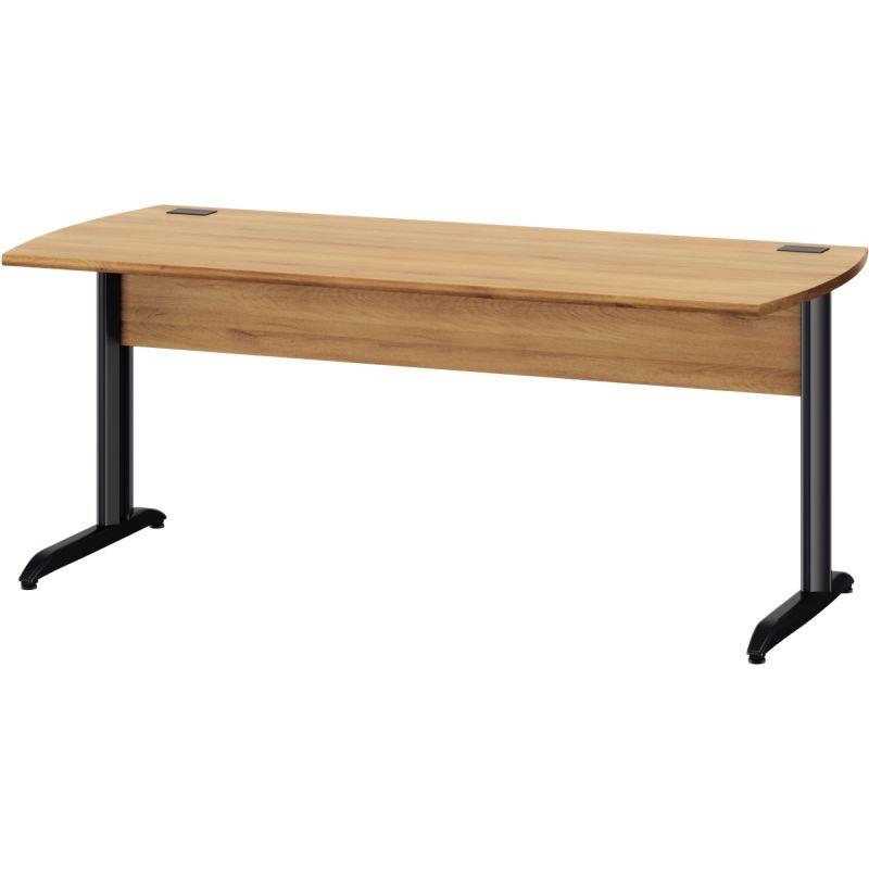 Image de  Table bureau pieds métal L180 cm Jazz+ Chêne du Bocage 