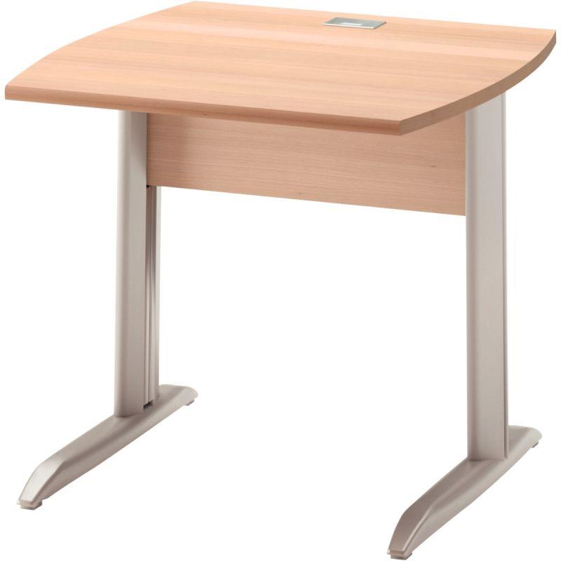 Image de  Table bureau pieds métal L80 cm Jazz+ Hêtre 