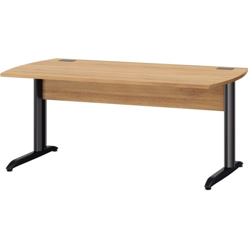 Image de  Table bureau pieds métal L180 cm Jazz+ Hêtre 