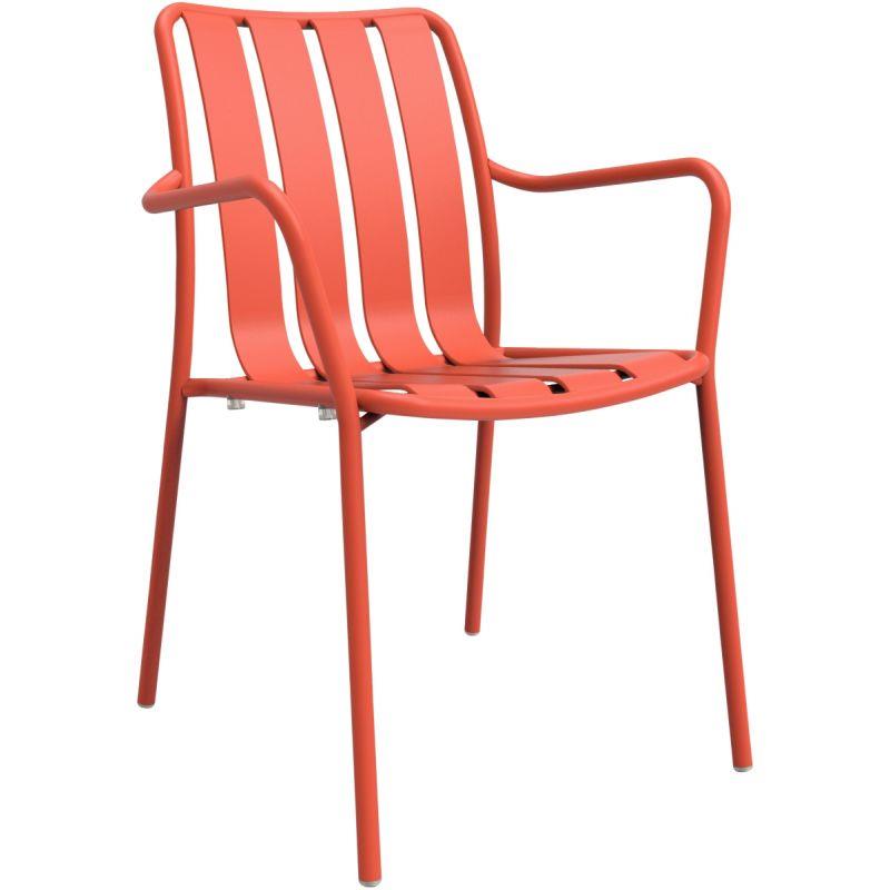 Ref. 96827, Chaise avec accoudoirs Verano paprika, marque N.C