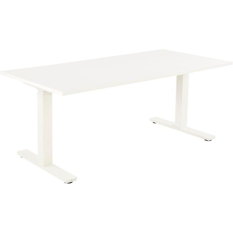 Ref. 96937, Bureau assis debout L180 cm Boost plateau blanc/piètement blanc, marque N.C
