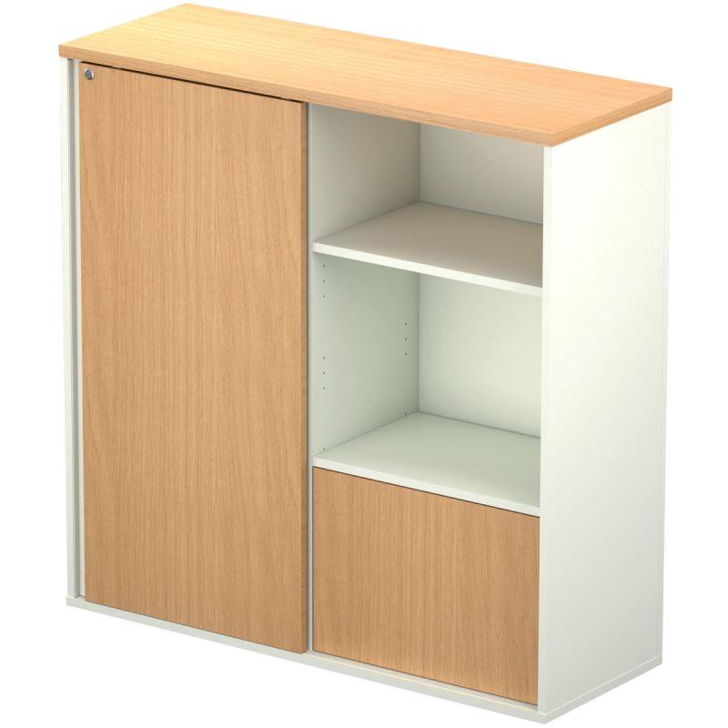 Ref. 96947, Bloc tiroir dossiers suspendus GRETA chêne naturel/blanc, marque N.C
