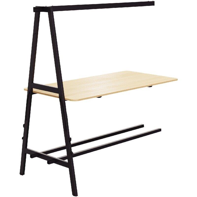 Ref. 97104, Table suivante L180xP90cm Nomad plateau chêne naturel/structure noir, marque N.C