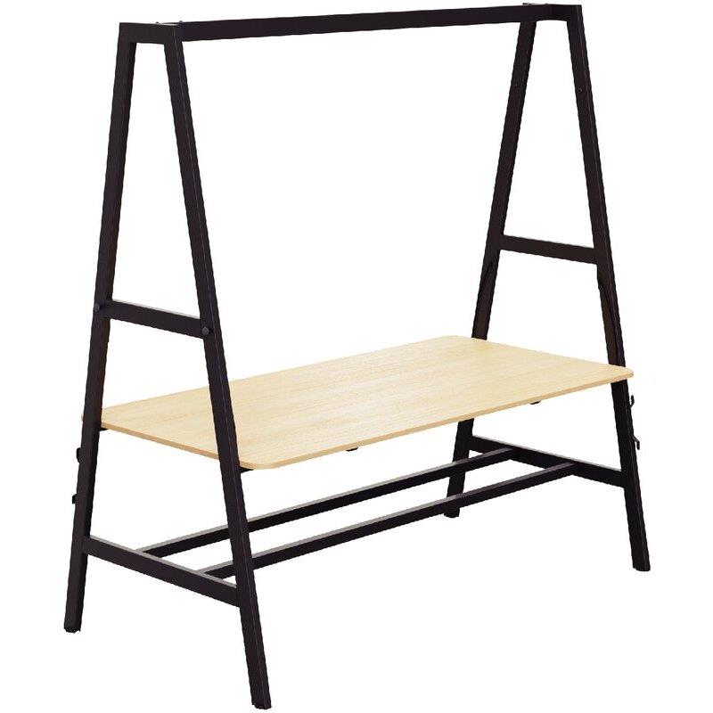 Ref. 97105, Table départ L180xP90cm Nomad plateau chêne naturel/structure noir, marque N.C