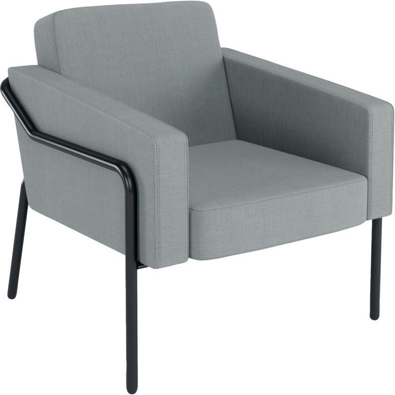 Ref. 97140, Canapé Medso 1 place gris, marque PAPERFLOW