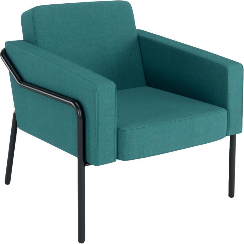 Ref. 97141, Canapé Medso 1 place turquoise, marque PAPERFLOW