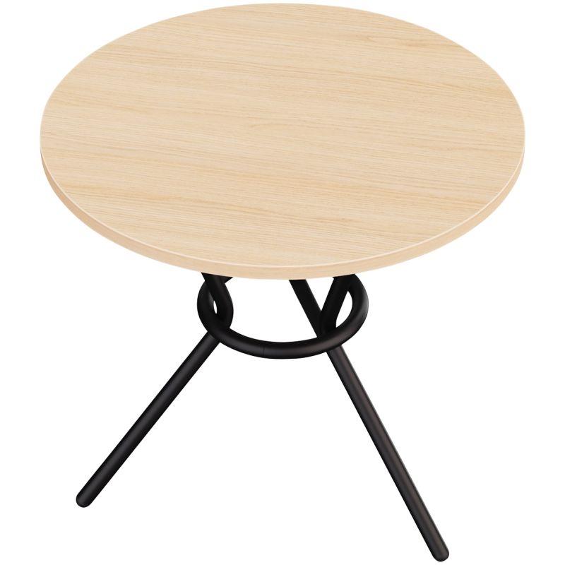 Ref. 97159, Table H74cm GABY plateau chêne naturel/piètement noir, marque N.C
