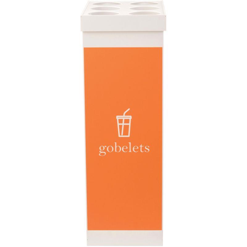 Ref. 97166, Corbeille de tri sélectif gobelet blanc 60 litres, marque PAPERFLOW