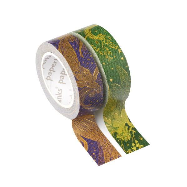 Image de  Ruban adhesif Washi fée verte fee violette 