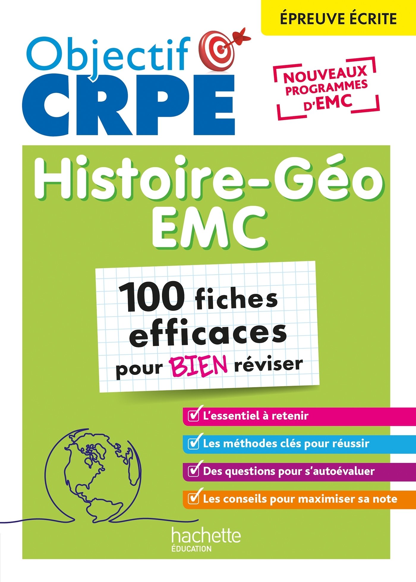 Image de  Objectif crpe 2026 - histoire géographie-emc - 100 fiches... 