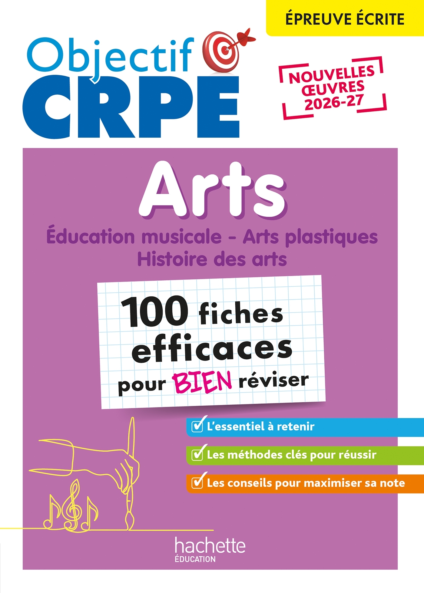 Image de  Objectif crpe 2026 - arts - 100 fiches pour bien réviser - épreuve... 