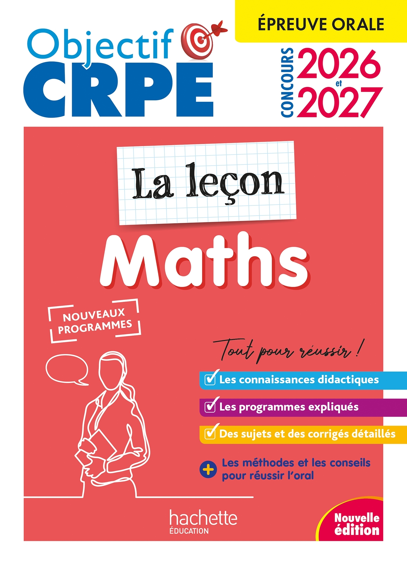 Image de  Objectif crpe 2026-2027 - maths - la leçon -  épreuve orale... 