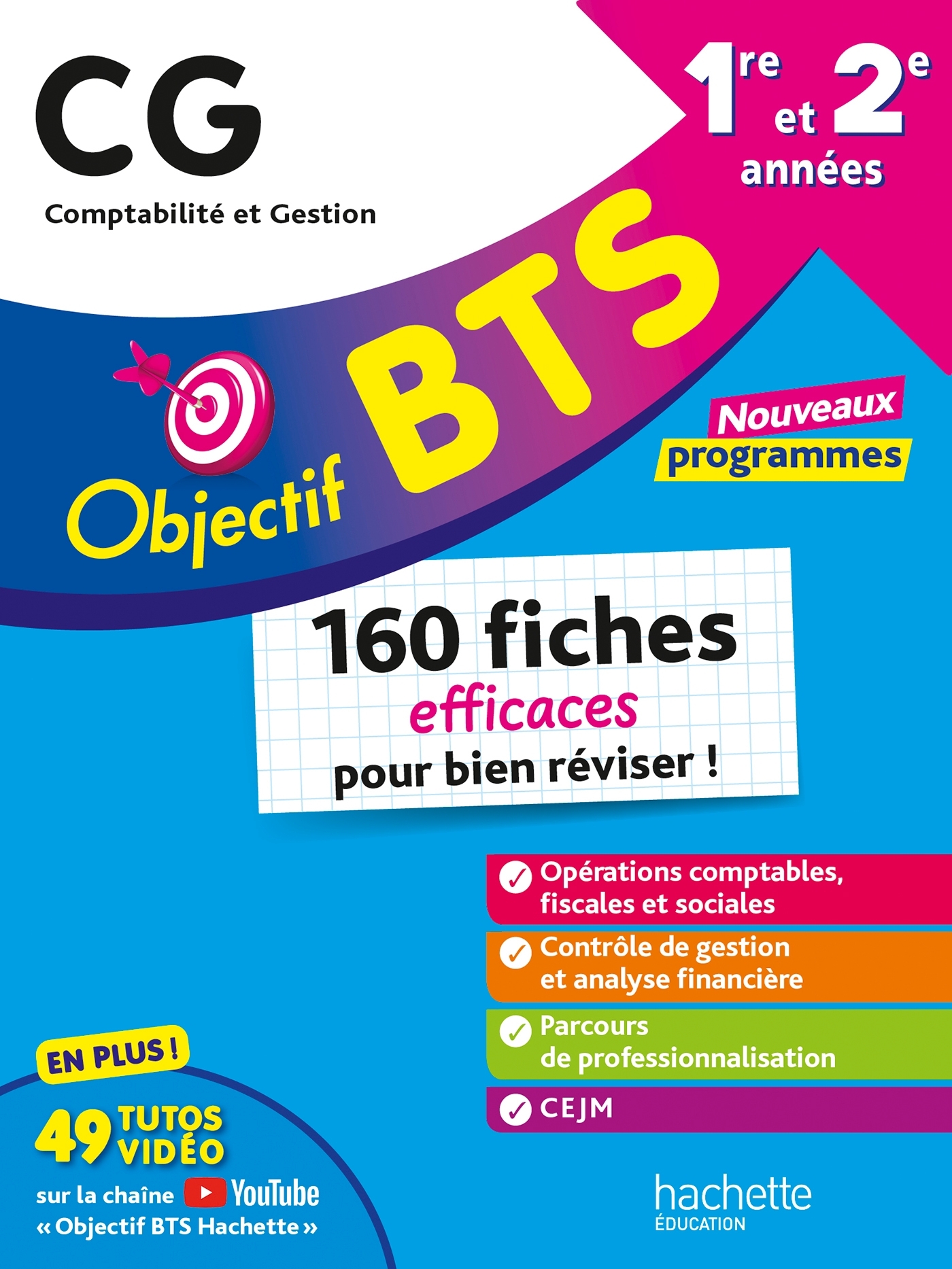 Image de  Objectif bts cg - 160 fiches efficaces pour bien réviser - 2026 