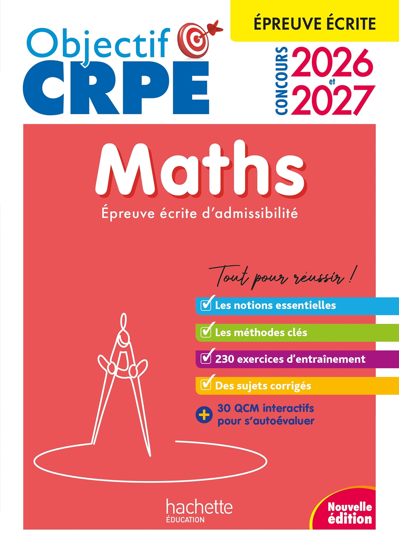 Image de  Objectif crpe 2026-2027 - maths - épreuve écrite d'admissibilité m2/l3 