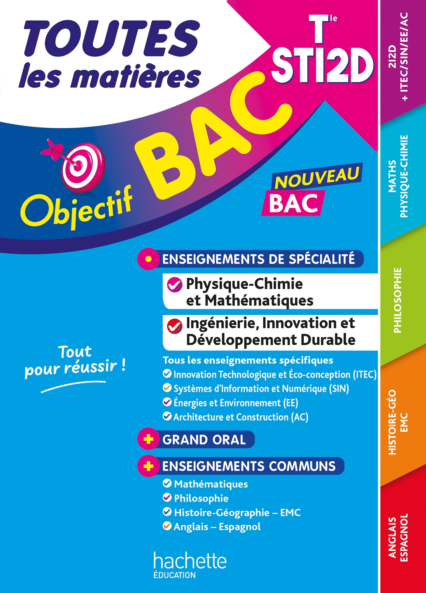 Image de  Objectif bac 2026 - terminale sti2d toutes les matières 