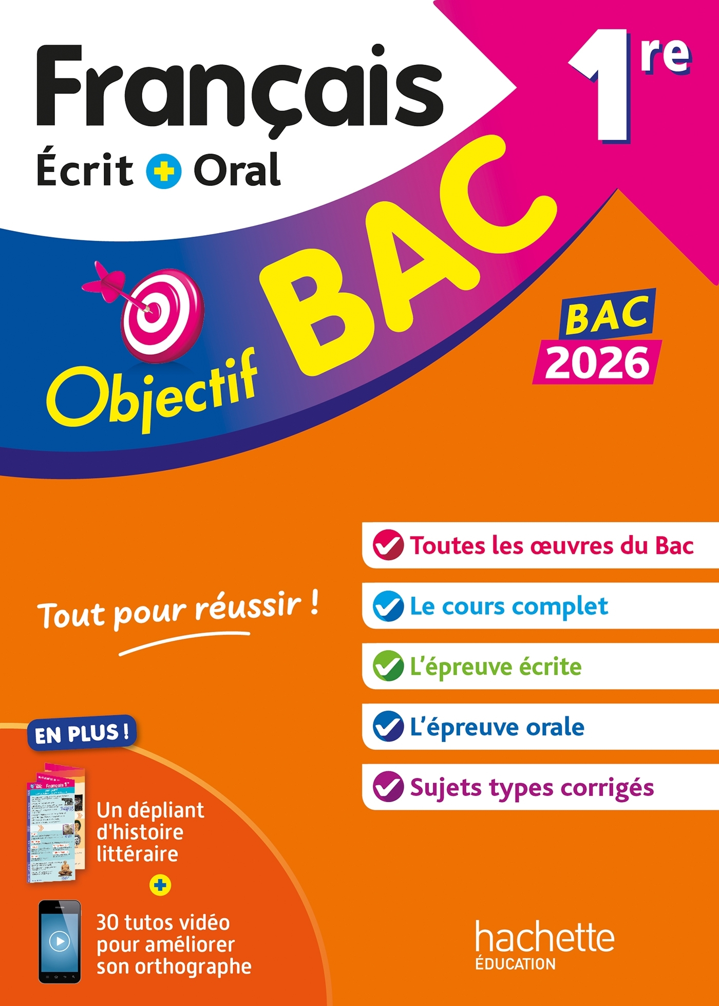 Image de  Objectif bac 2026 - 1re générale français écrit et oral 