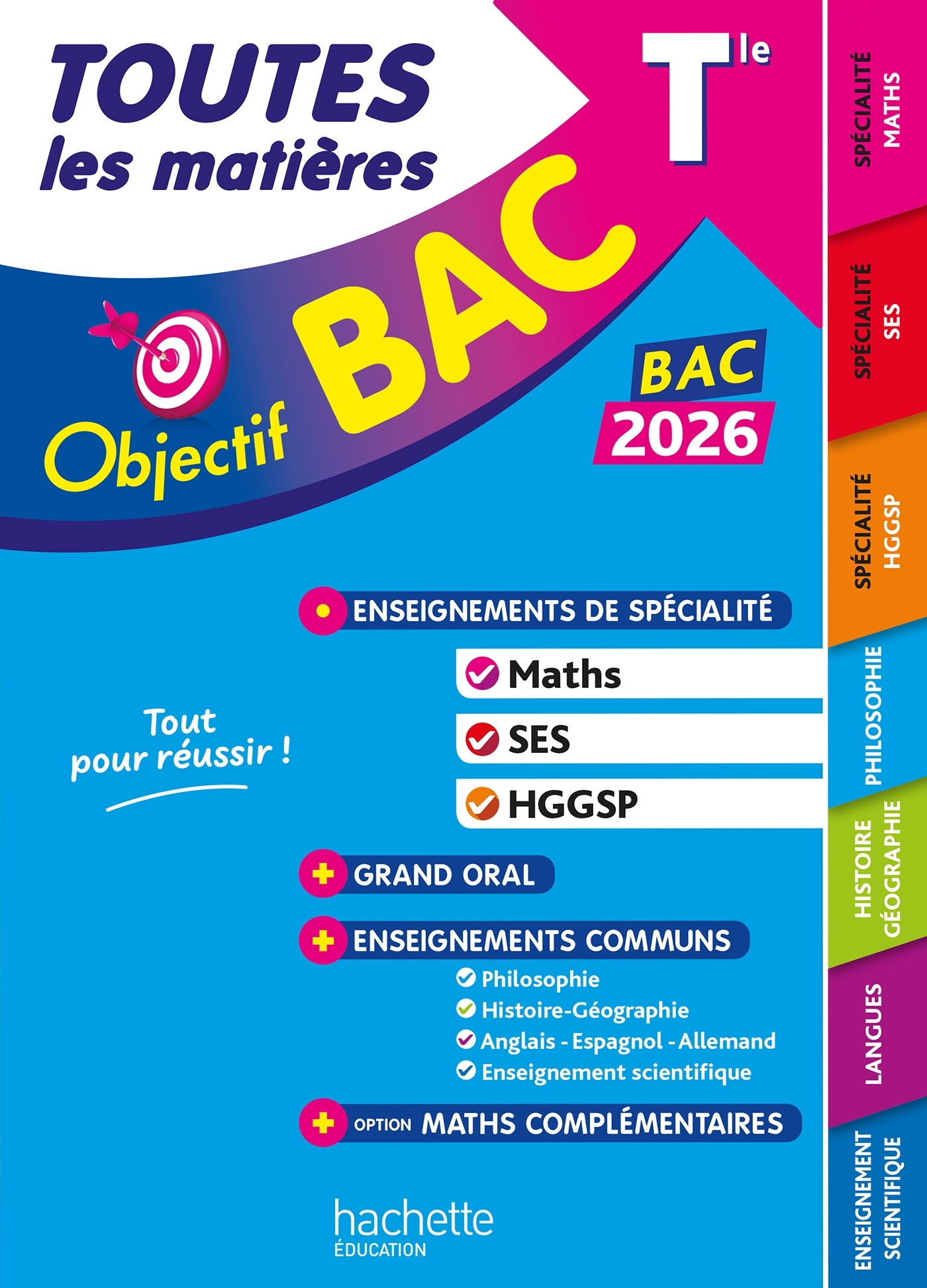 Image de  Objectif bac 2026 - toutes les matières tle spé maths - ses -... 