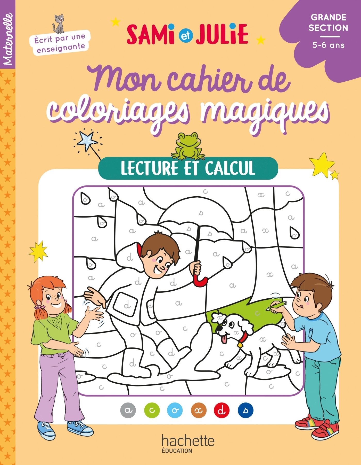Image de  Mon cahier de coloriages magiques avec sami et julie - lecture et... 