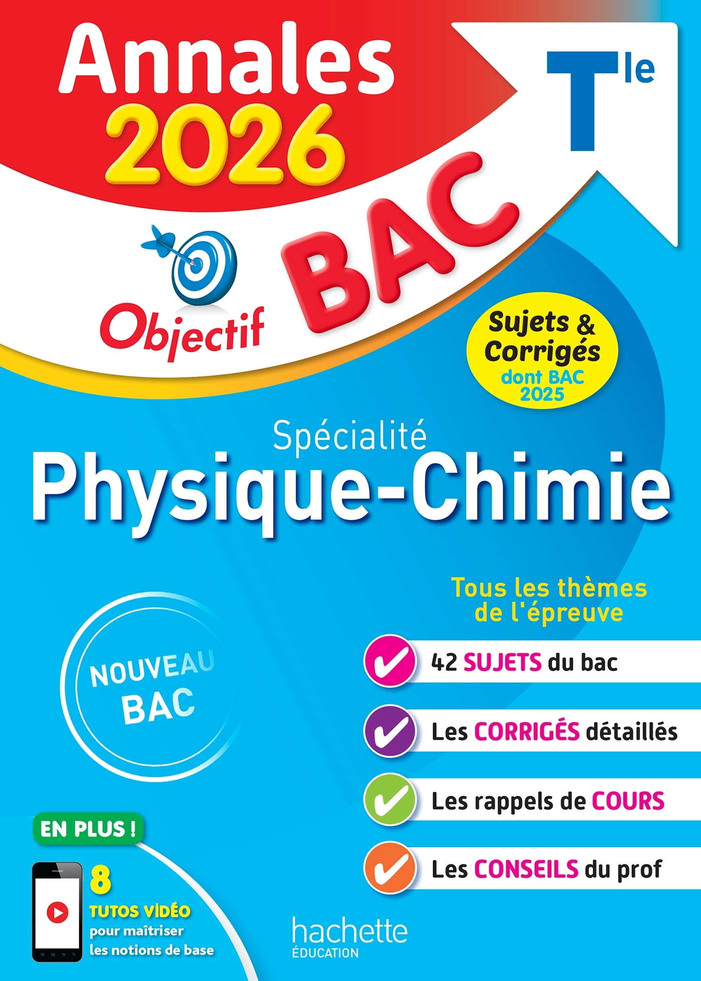 Image de  Annales objectif bac 2026 - spécialité physique-chimie tle -... 