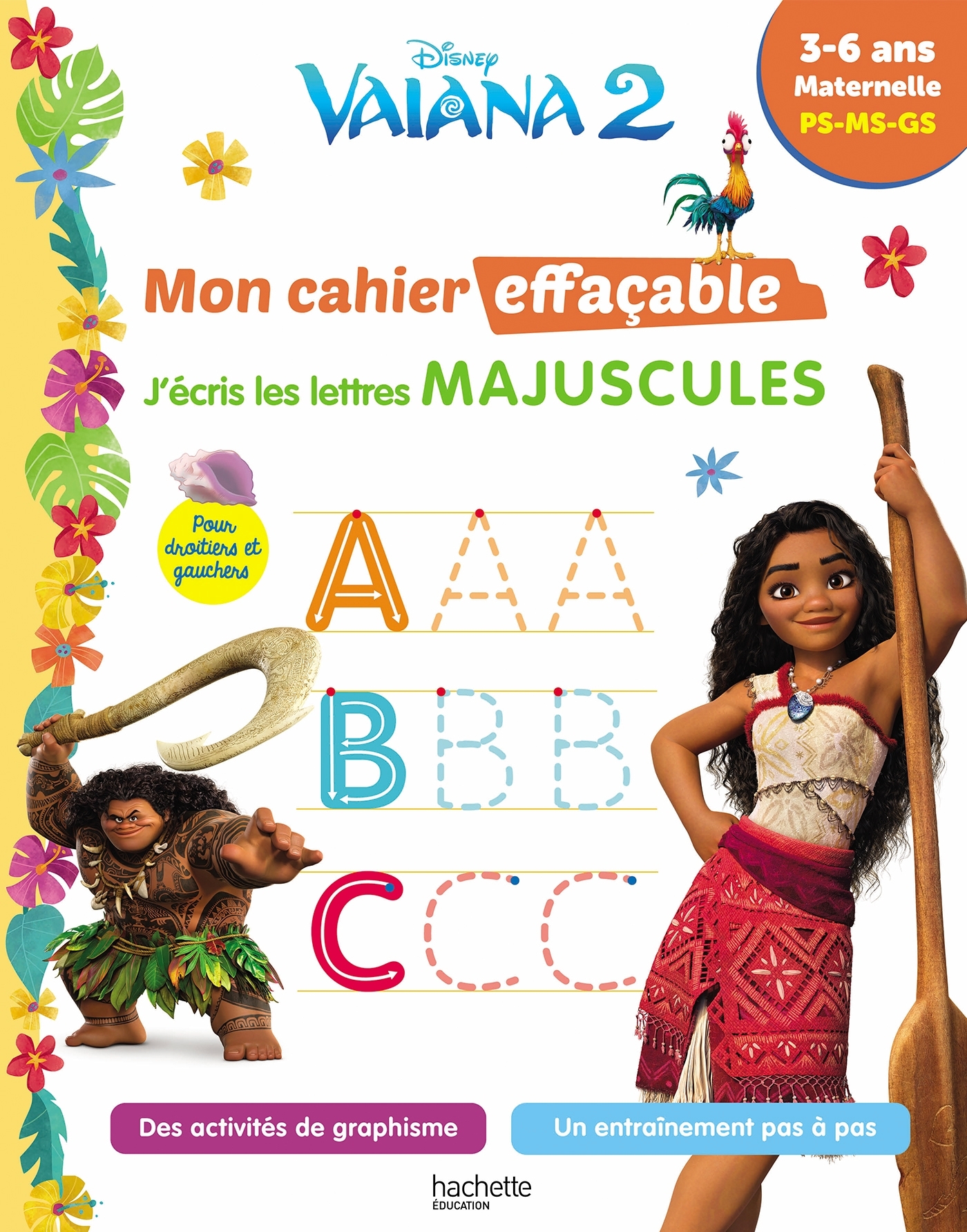 Image de  Disney - vaiana 2 - mon cahier effaçable - j'écris les lettres... 