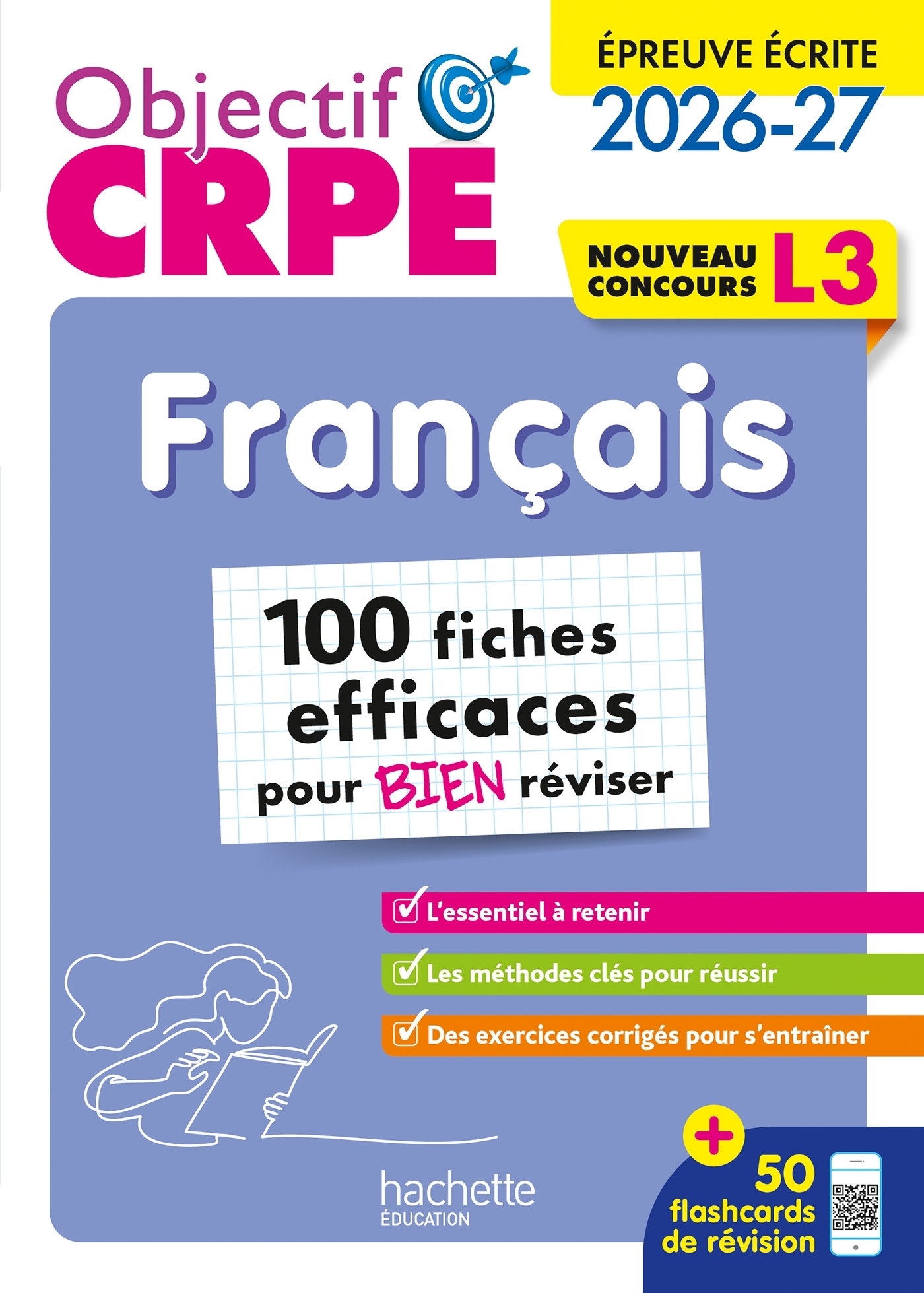 Image de  Objectif crpe 2026 - français - 100 fiches pour bien réviser  -... 