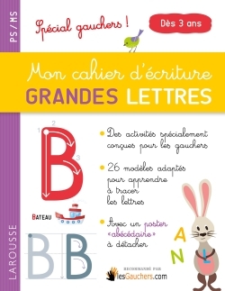 Ref. 9782035933072, Mon cahier d'écriture grandes lettres sp gauchers