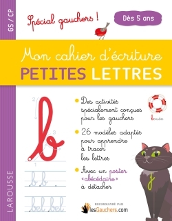 Ref. 9782035936103, Mon cahier d'écriture petites lettres sp gauchers