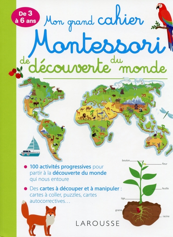 Ref. 9782035951328, Mon grand cahier montessori de découverte du monde