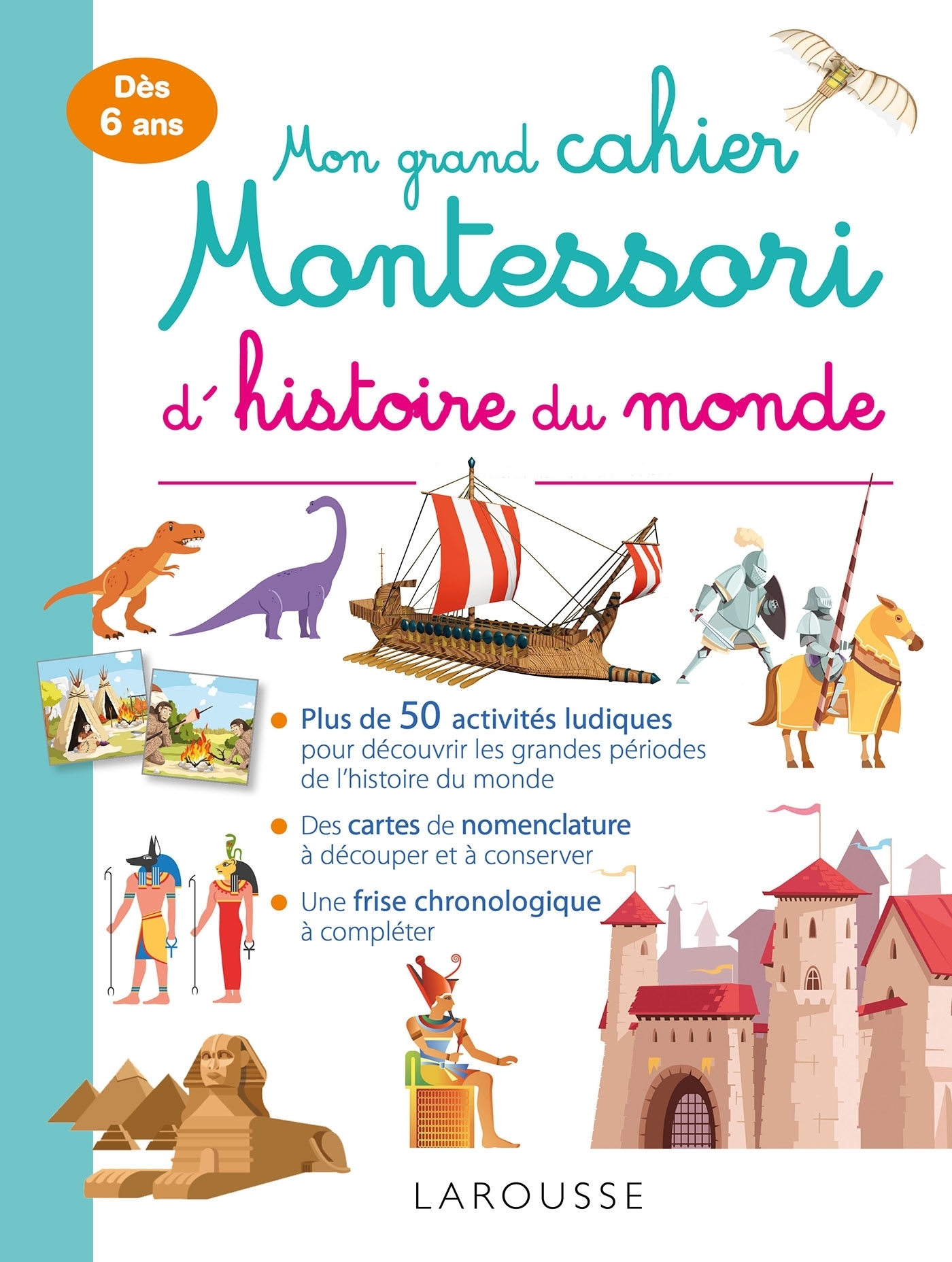 Ref. 9782035963420, Mon grand cahier montessori d'histoire du monde