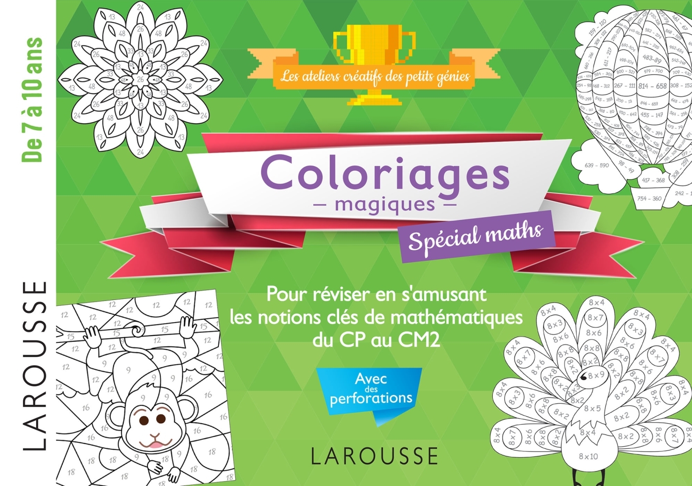 Image de  20 coloriages magiques spécial maths, 7-10 ans 