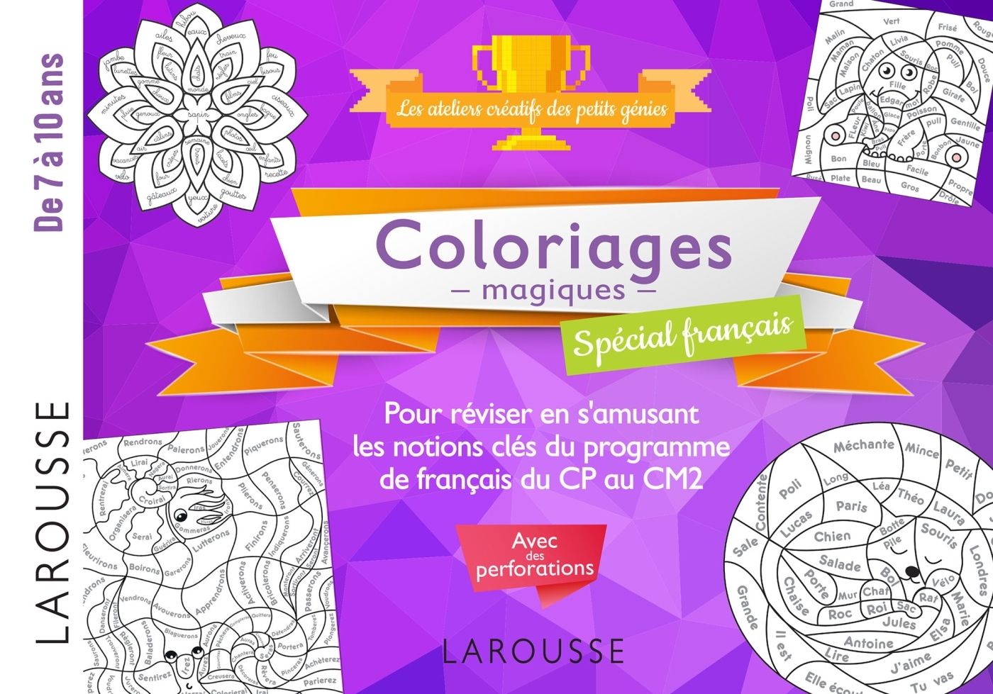 Ref. 9782035974945, 20 coloriages magiques spécial français, 7-10 ans