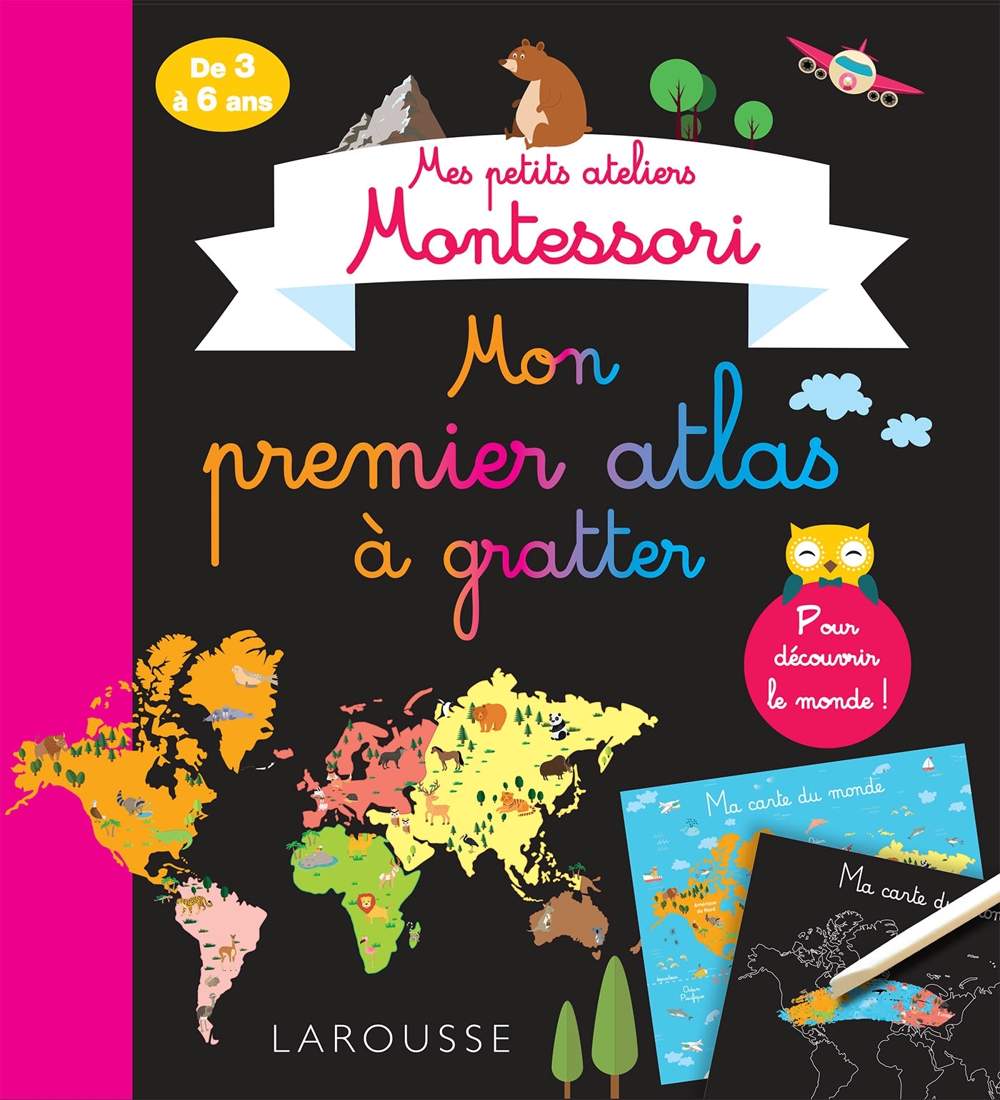 Ref. 9782035975249, Mes petits ateliers montessori : mon premier atlas à gratter
