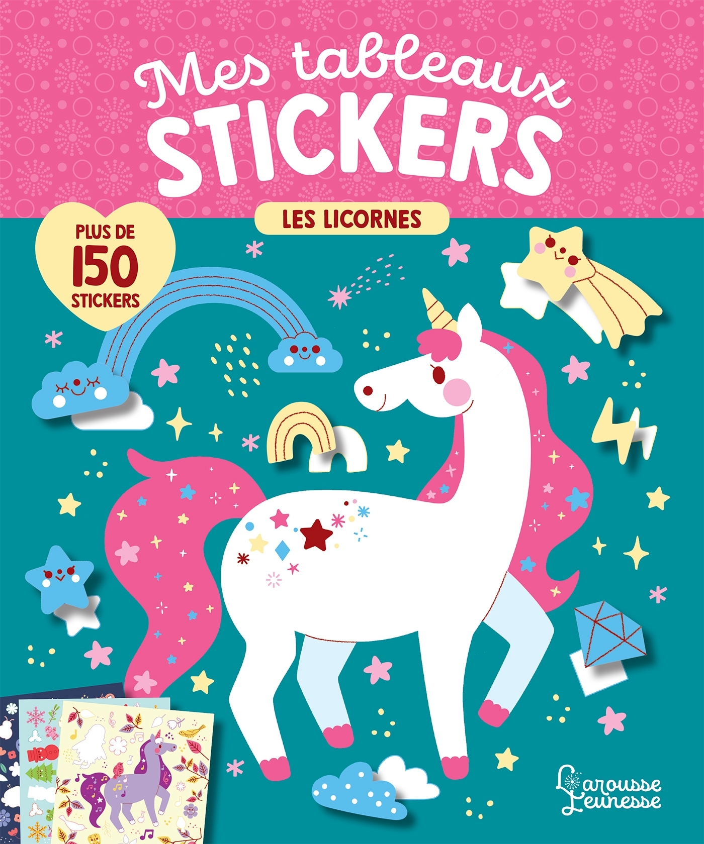 Ref. 9782035978141, Mes tableaux stickers - les licornes