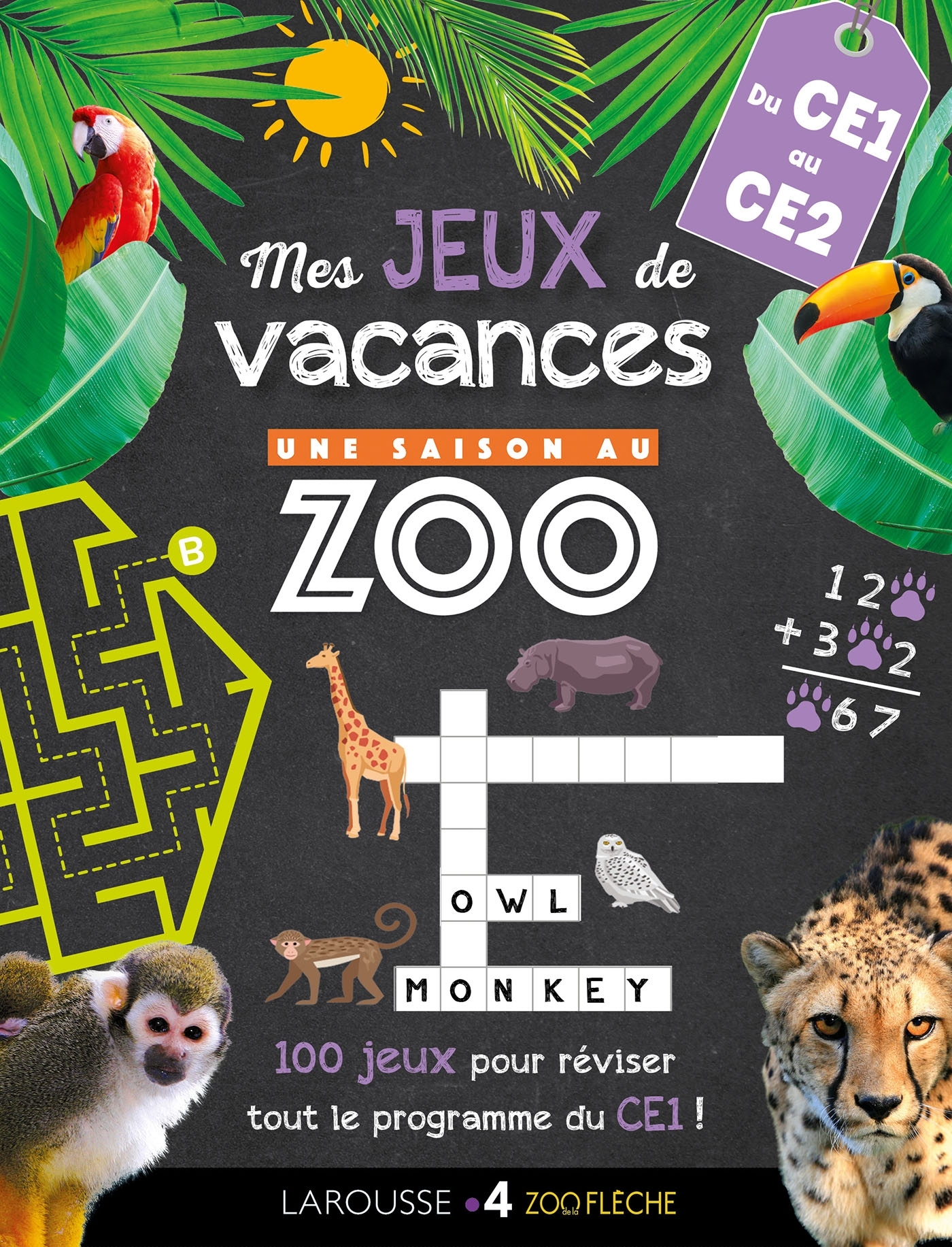 Ref. 9782035982759, Jeux de vacances une saison au zoo - CE1 pour réviser en s'amusant
