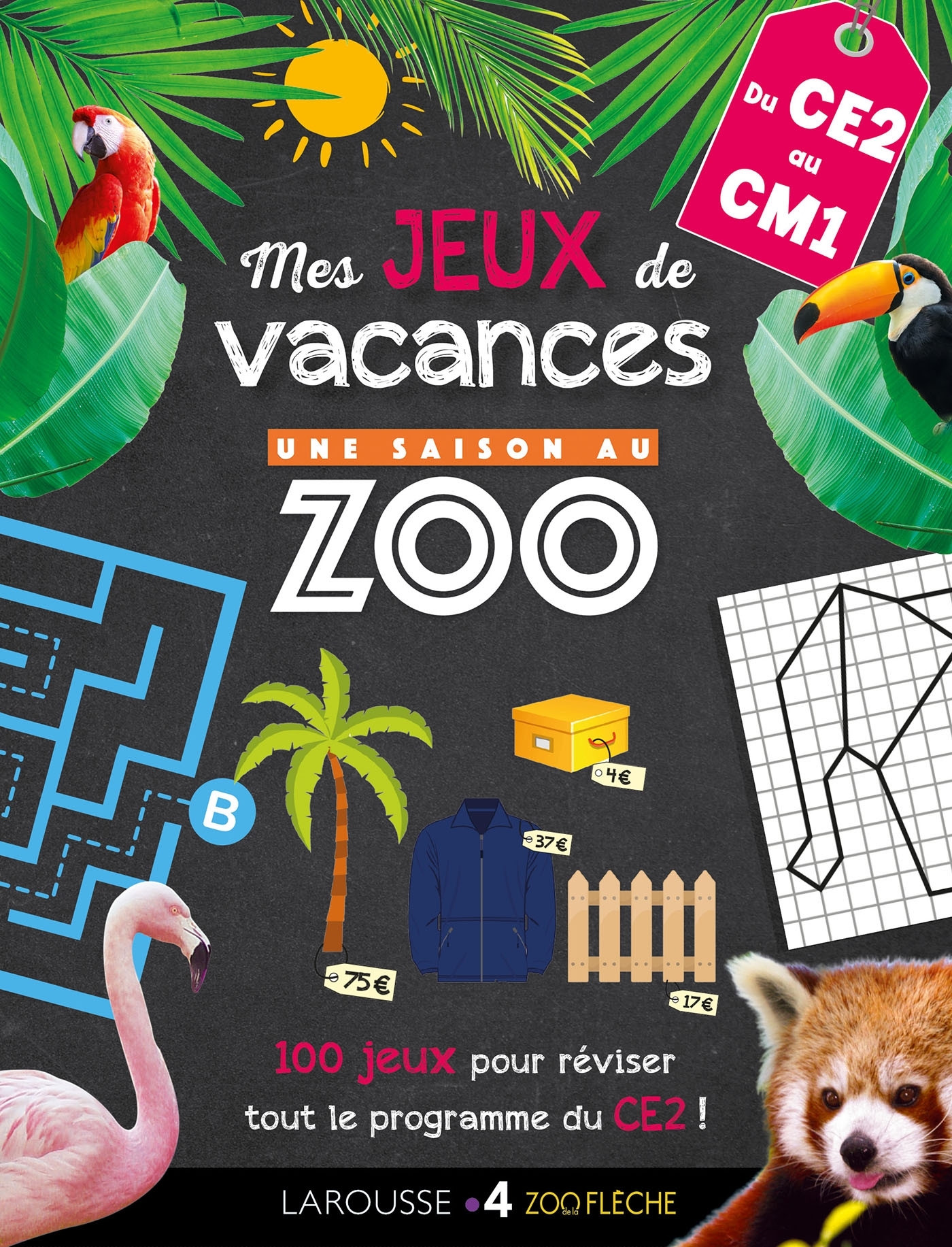 Ref. 9782035982766, Jeux de vacances une saison au zoo - CE2 pour réviser en s'amusant