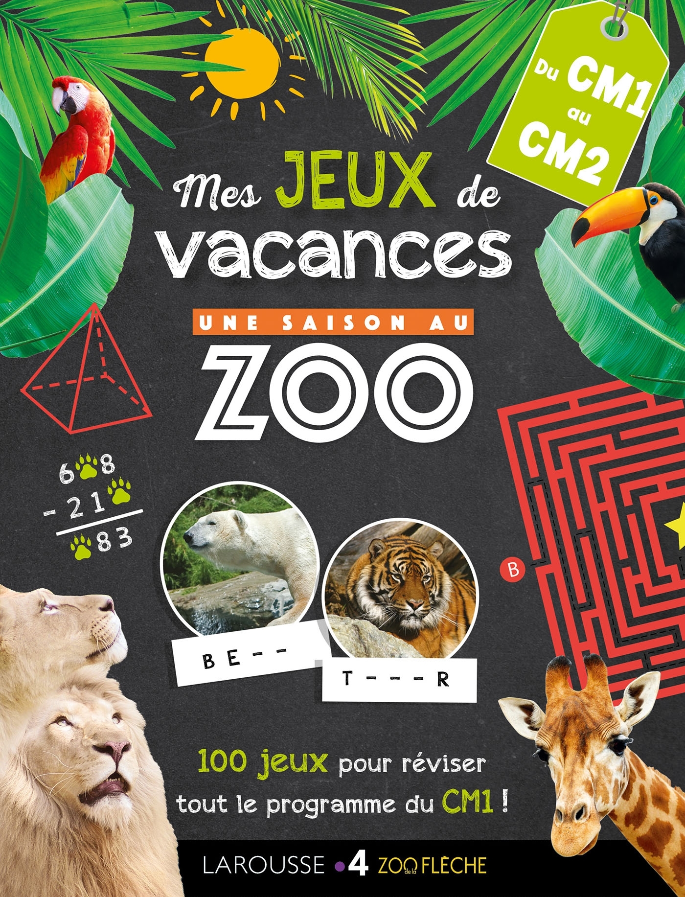 Ref. 9782035982773, Jeux de vacances une saison au zoo - CM1 pour réviser en s'amusant