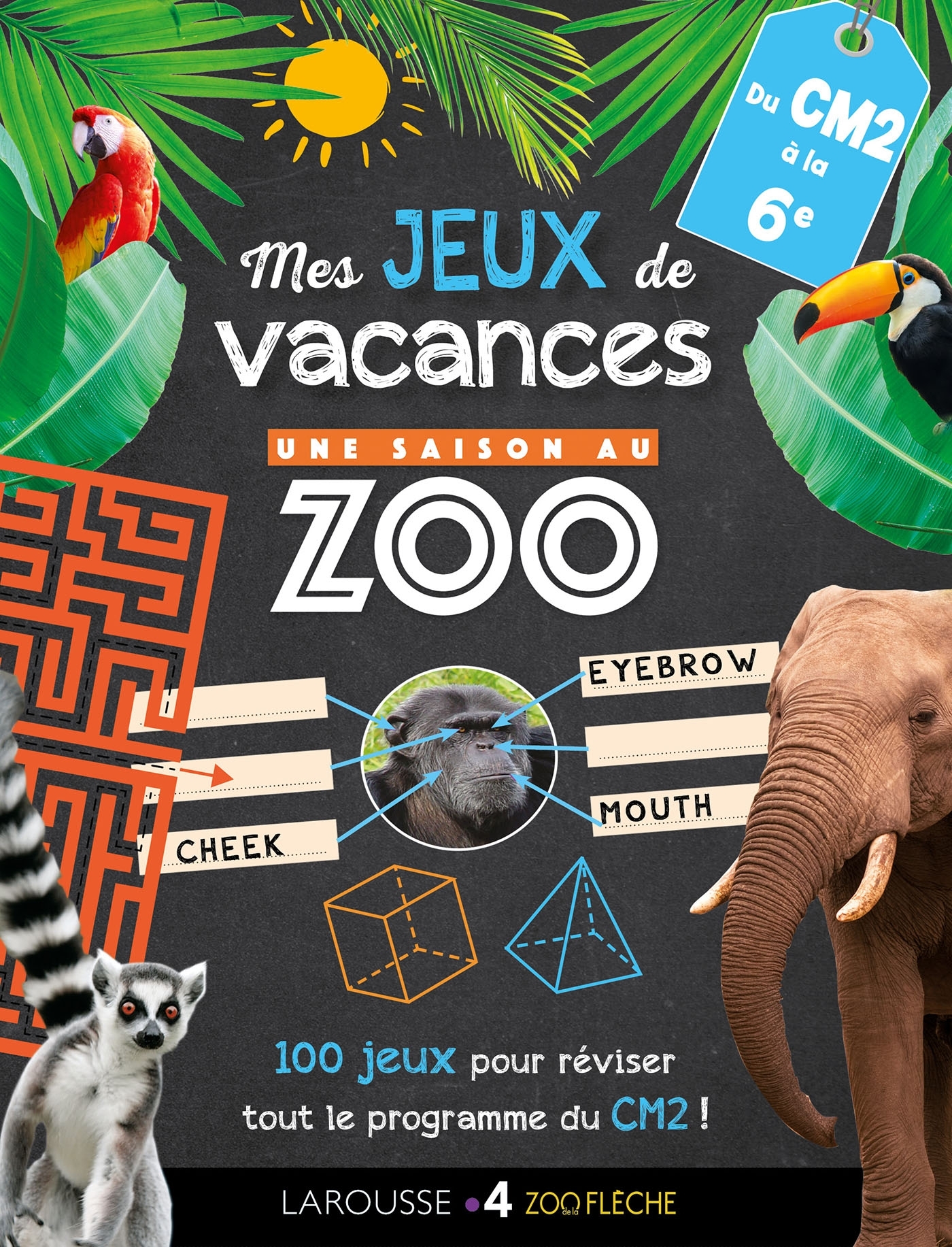 Ref. 9782035982780, Jeux de vacances une saison au zoo - CM2 pour réviser en s'amusant
