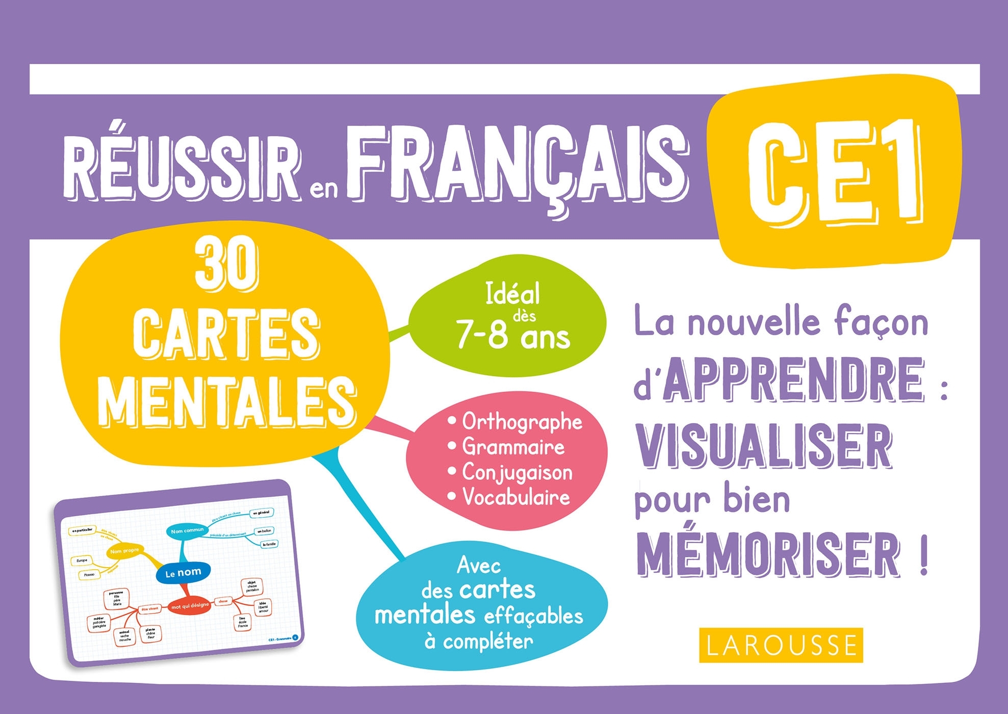 Ref. 9782035989741, Cartes mentales français CE1