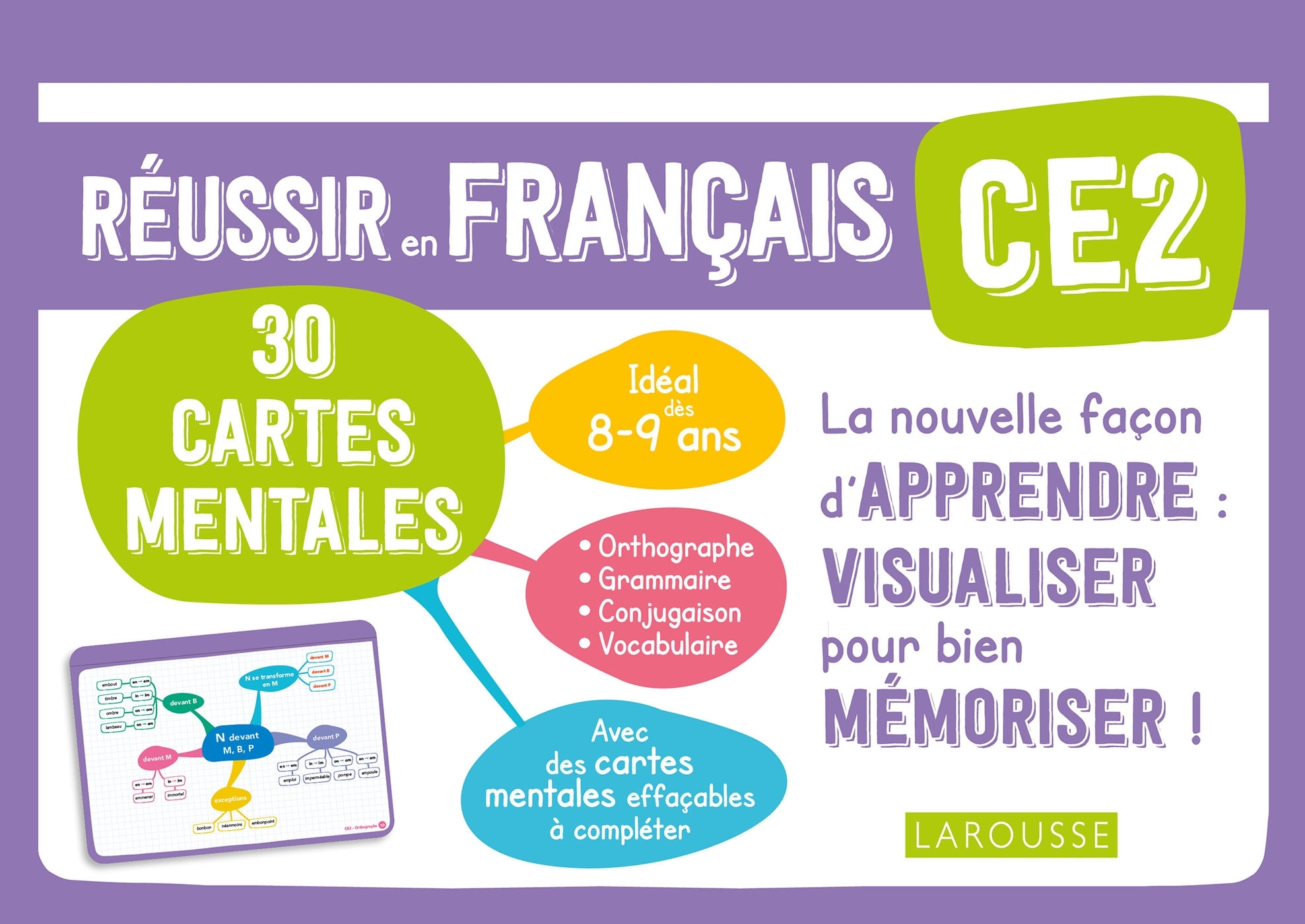 Ref. 9782035989758, Cartes mentales français CE2