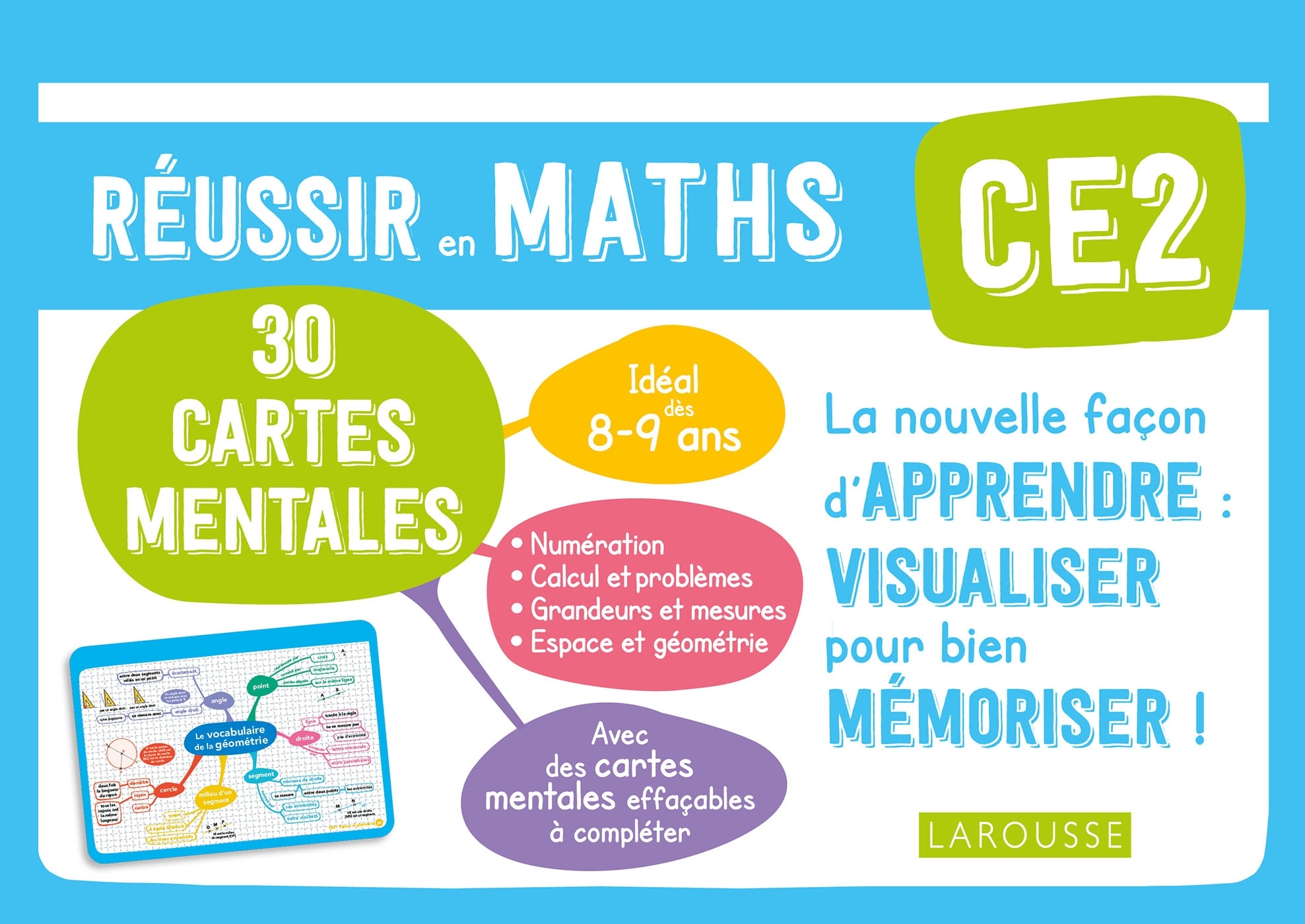 Ref. 9782035989772, Cartes mentales maths CE2