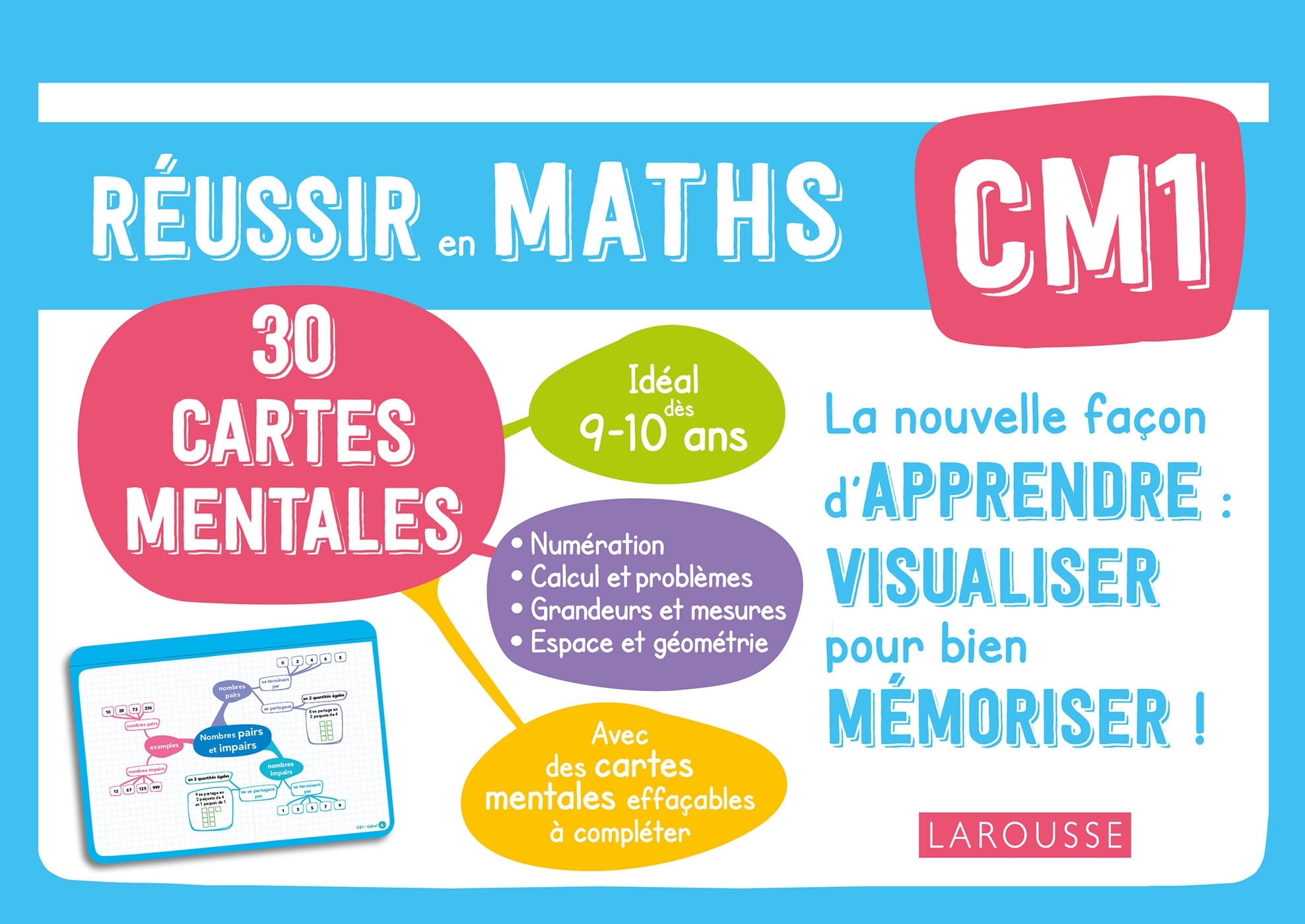 Ref. 9782035989864, Cartes mentales maths CM1