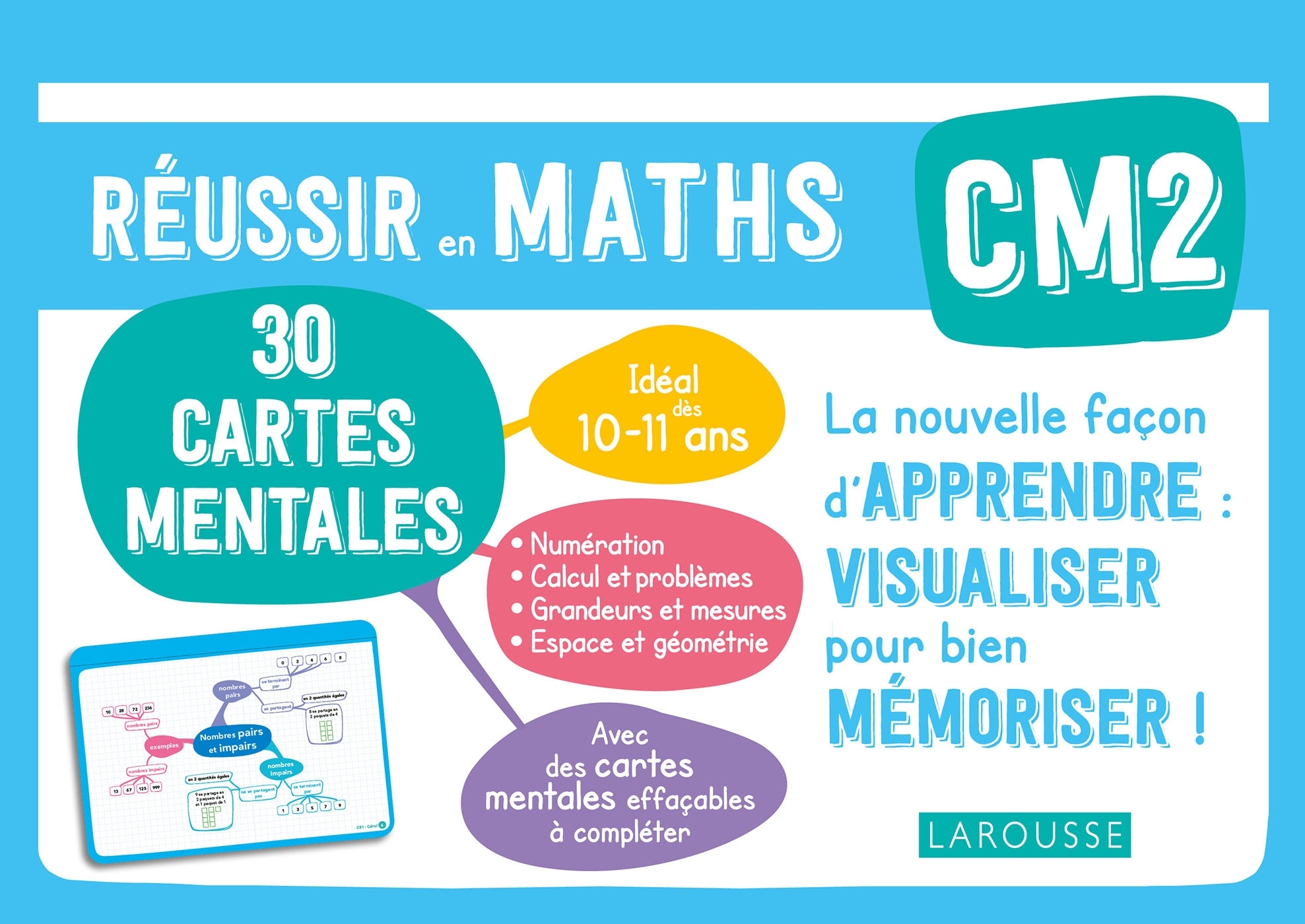 Ref. 9782035989888, Cartes mentales maths CM2