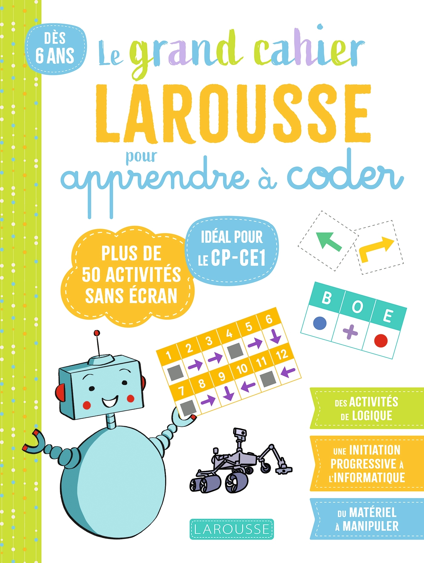 Image de  Mon grand cahier larousse pour apprendre à coder dès le CP 