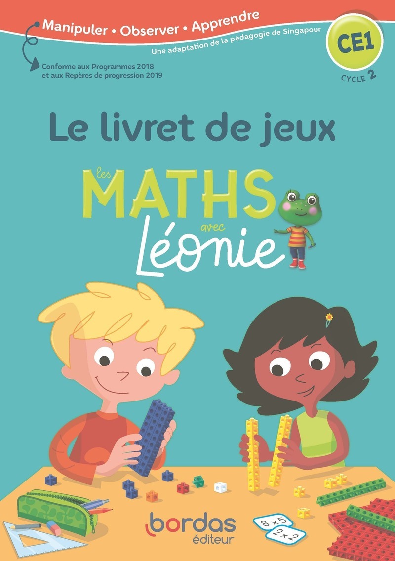 Ref. 9782047337172, Les maths avec léonie CE1 2020 livret jeux