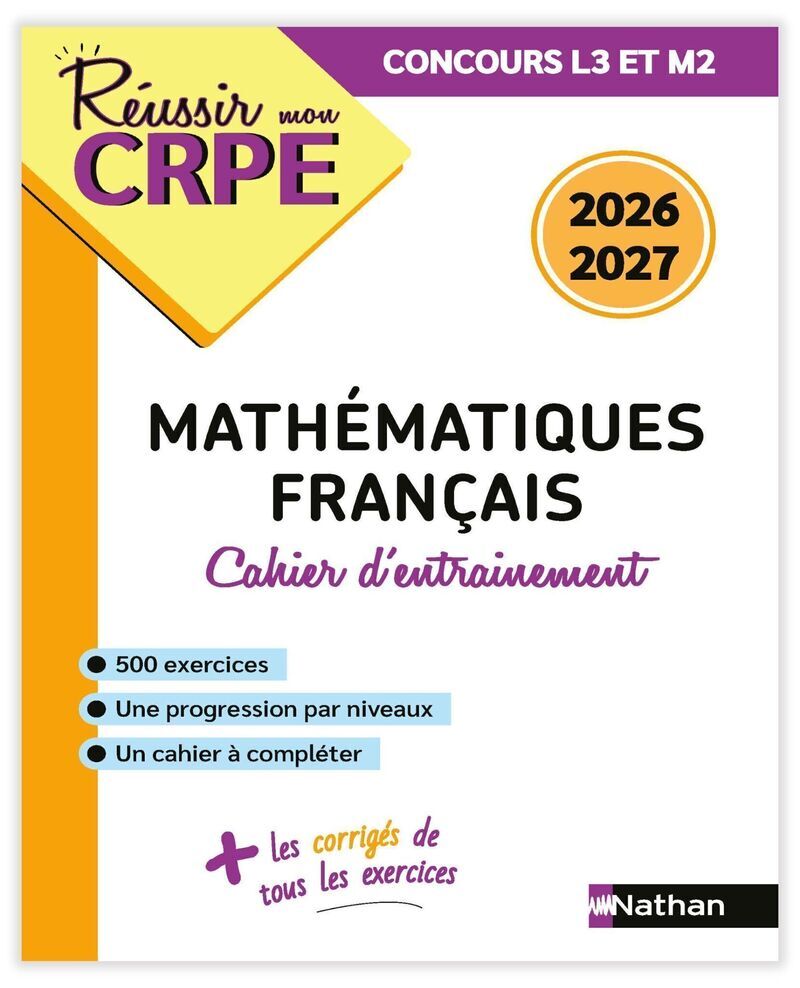 Image de  Réussir mon crpe - mon cahier d'entrainement mathématiques... 