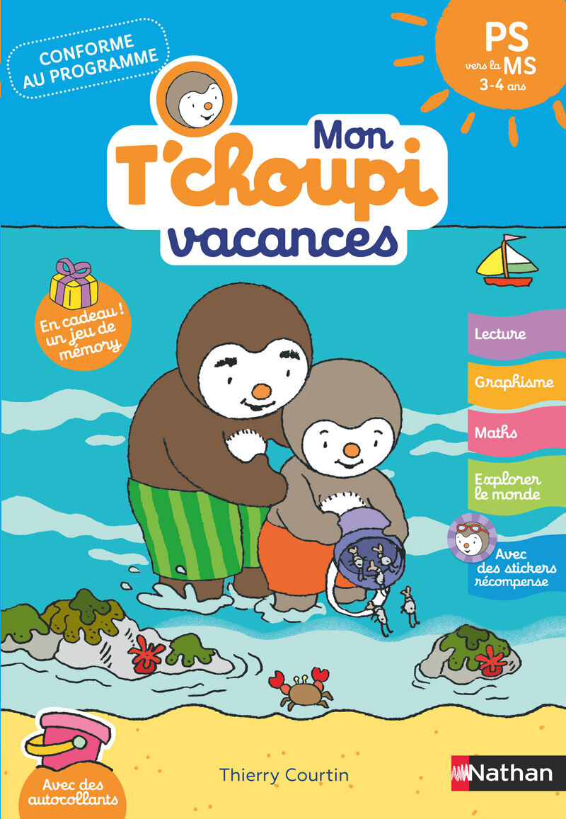 Image de  Mon tchoupi vacances PS vers la ms 3-4 ans 