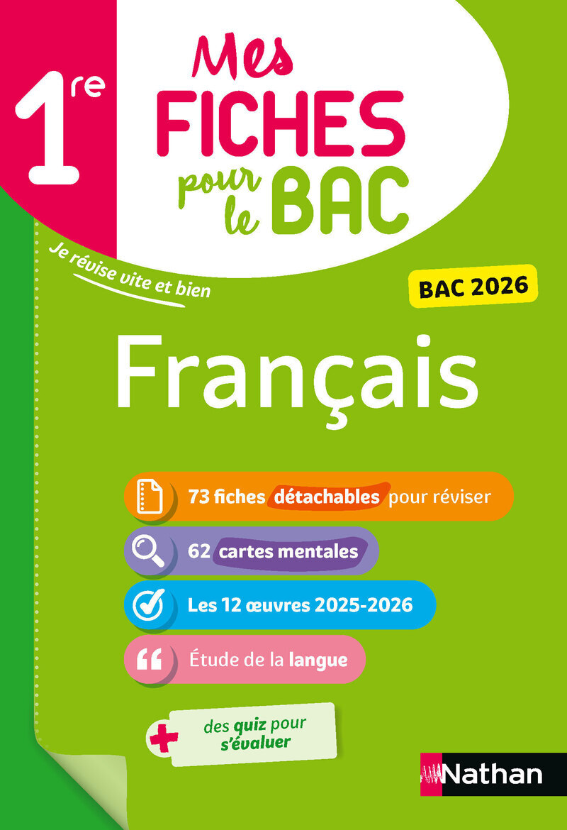Image de  Mes fiches pour le bac 1re français 