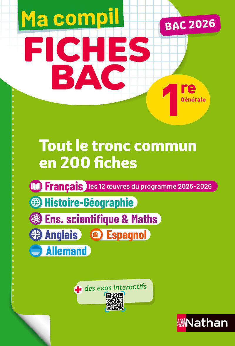 Image de  Ma compil fiches bac 1re générale 2026 
