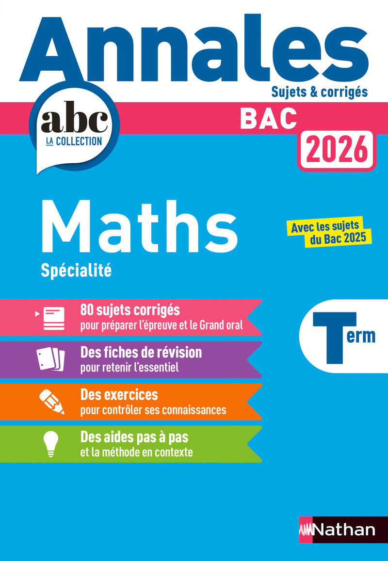 Image de  Annales bac maths term. 2026 - corrigé 
